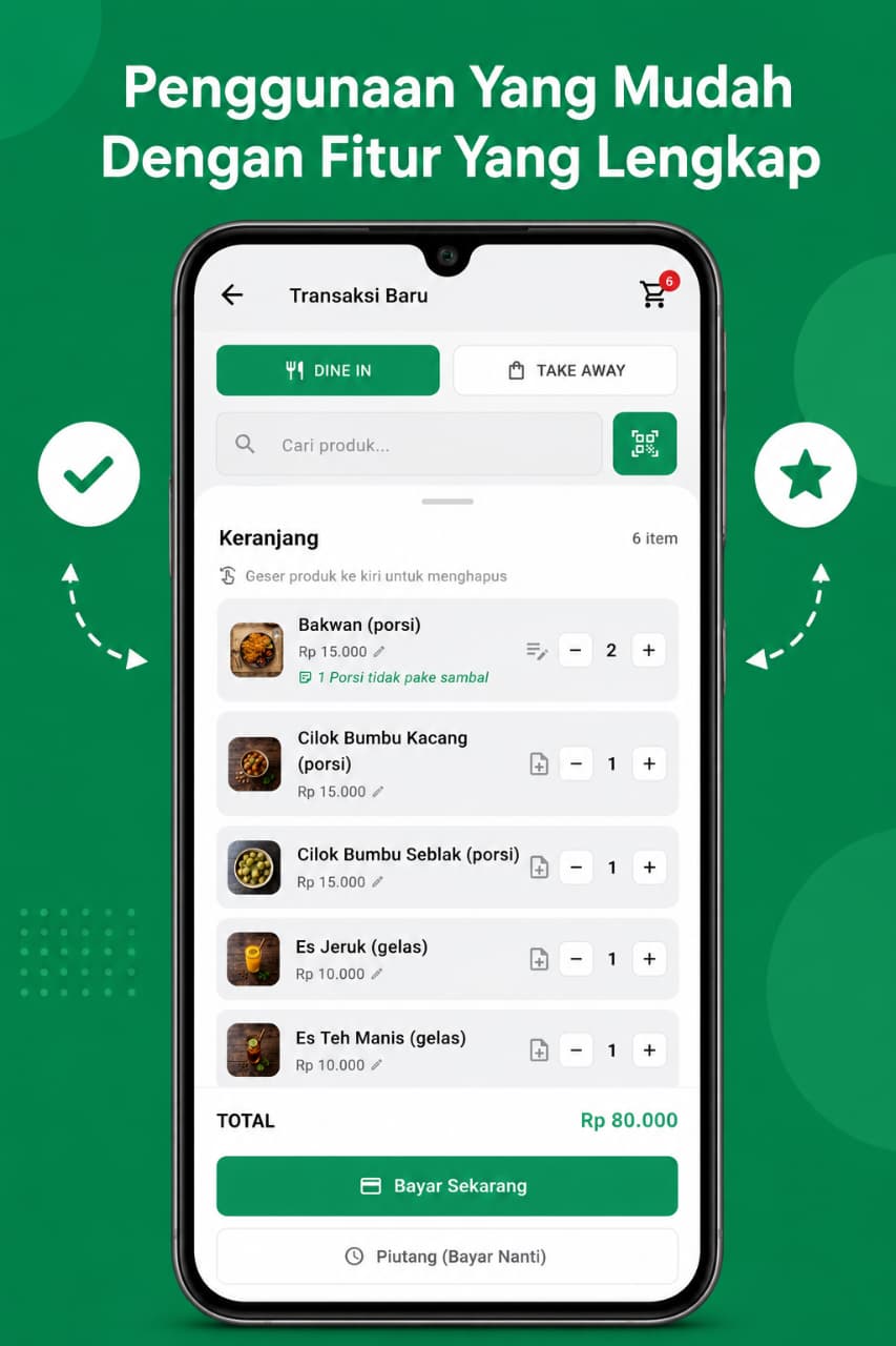 Penggunaan mudah dengan fitur lengkap